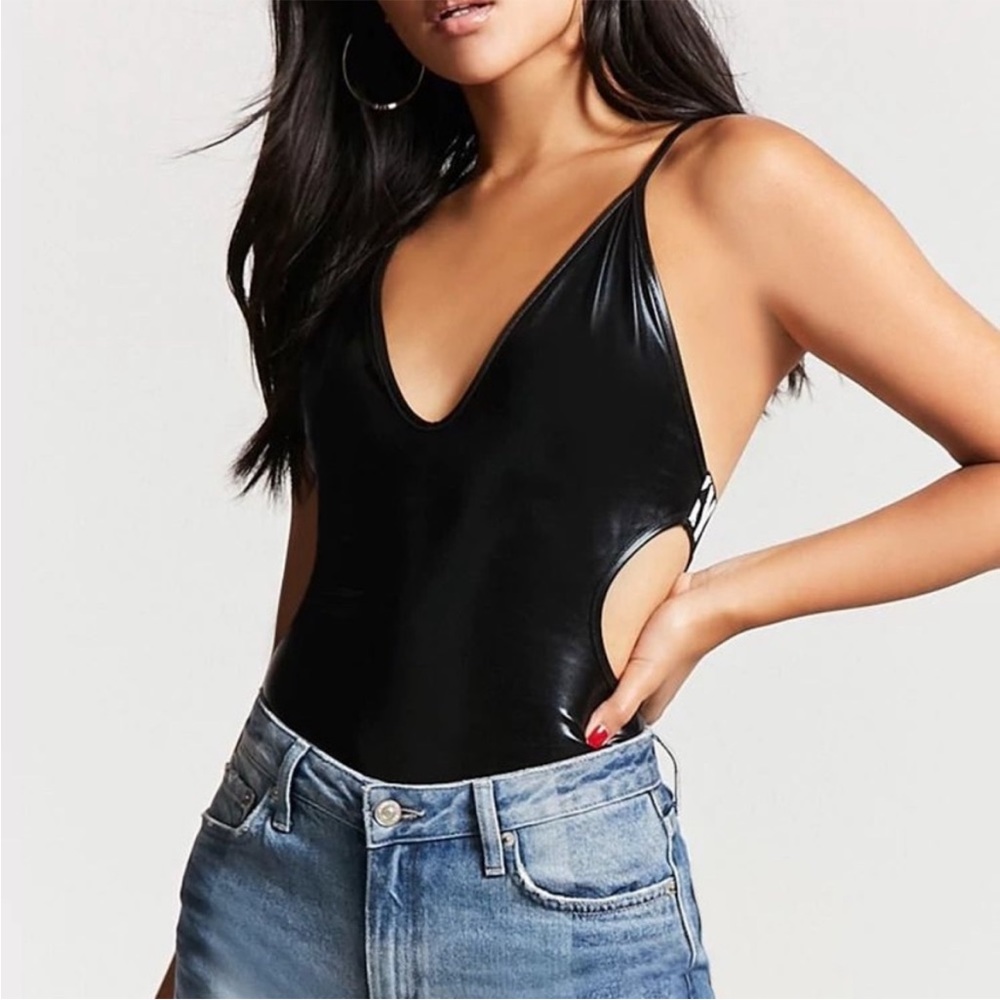 Latex feel bodysuit